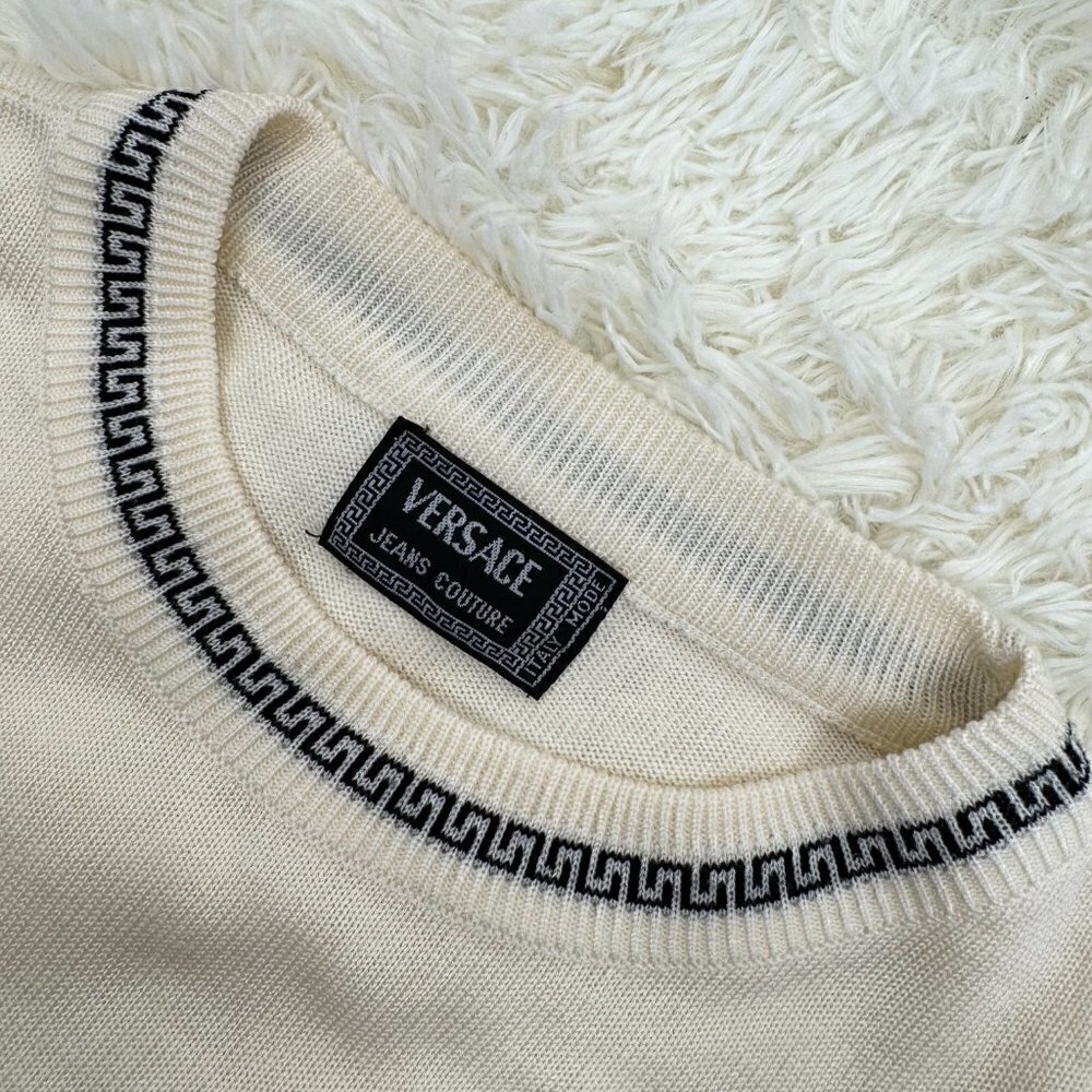 Versace Wool Vintage Sweater Unisex - Picture 6 of 12